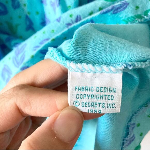 Cotton Midi Chore Dress Vintage Blue Pleated Button Front Sleeveless Relaxed XS - Picture 5 of 5